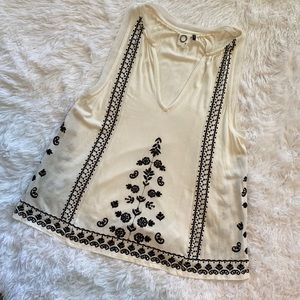 Anthropologie Akemi + Kin black white top